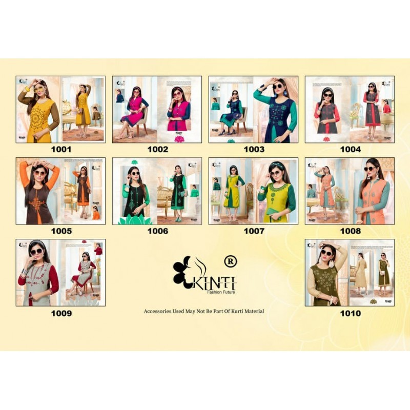 Rayon With Work Printed Kurtis Length: 46 Inch (In)