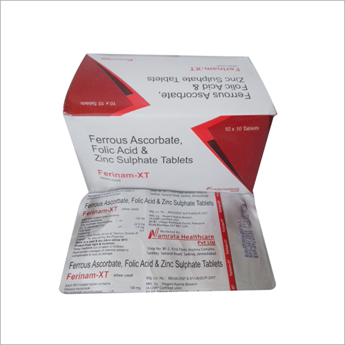 Ferrous Ascorbate Folic Acid And Zinc Sulphate Tablets Dry Place