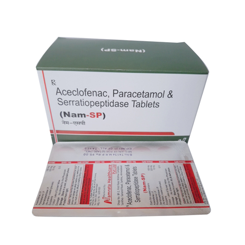 Aceclofenac Paracetamol And Serrstiopeptidase Tablets Dry Place