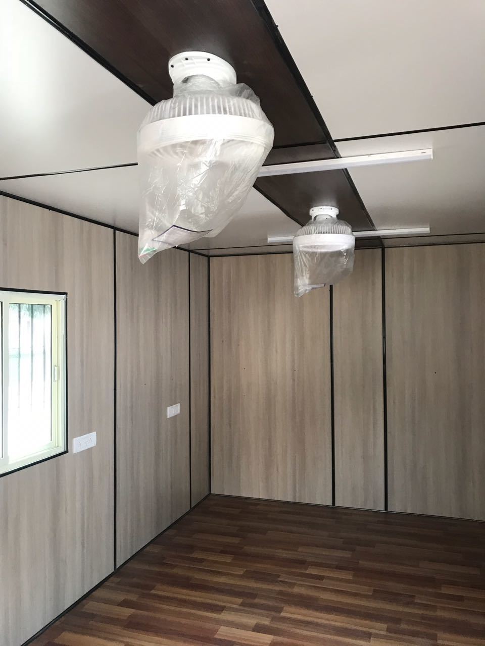 Prefabricated Container Office - M.s / G.i Sheet Exterior, 20ft | Insulated, Custom Color, Portable Design, Versatile Use