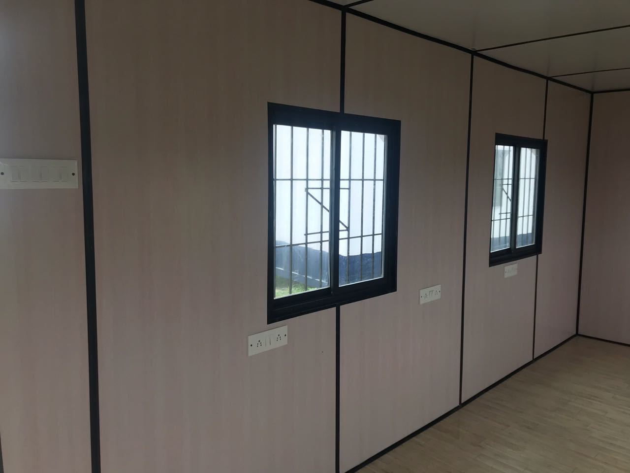 Prefabricated Container Office - M.s / G.i Sheet Exterior, 20ft | Insulated, Custom Color, Portable Design, Versatile Use