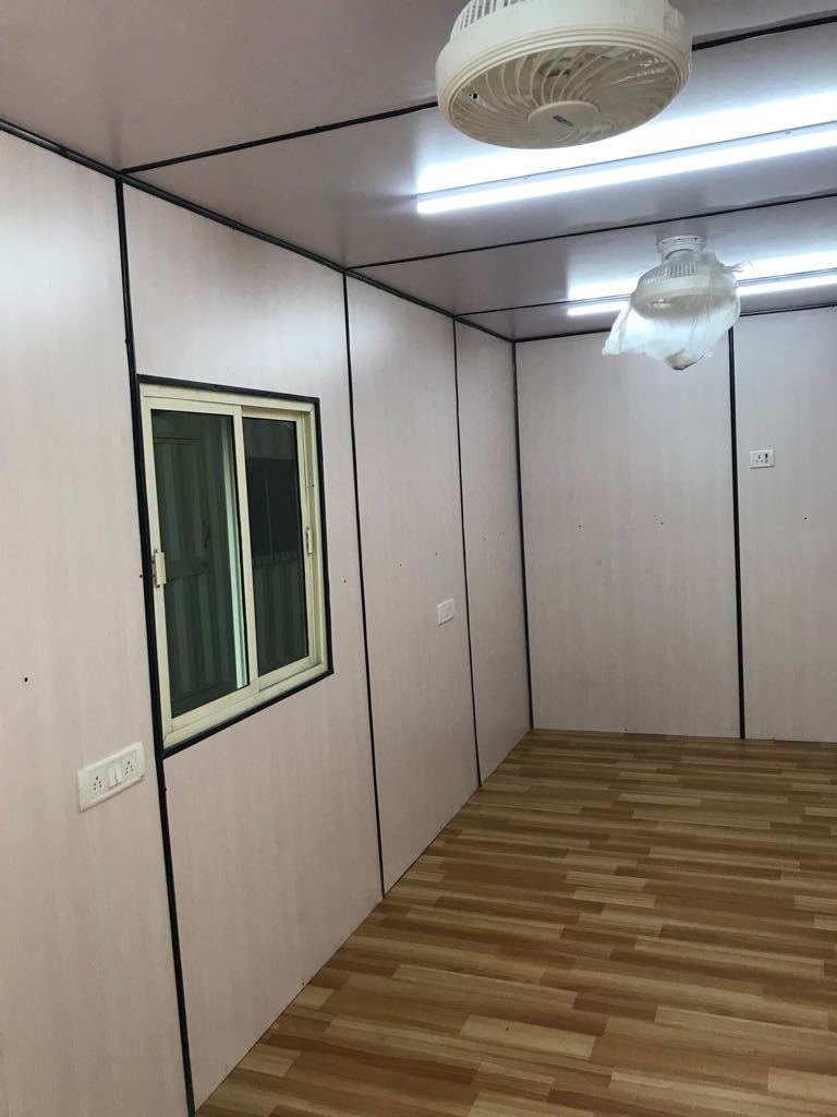 Modern Portable Cabin - Steel Container With Custom Millimeter Wall Panels | Features Sliding Windows, Wooden Or Cement Board Flooring, Versatile Roof Loads