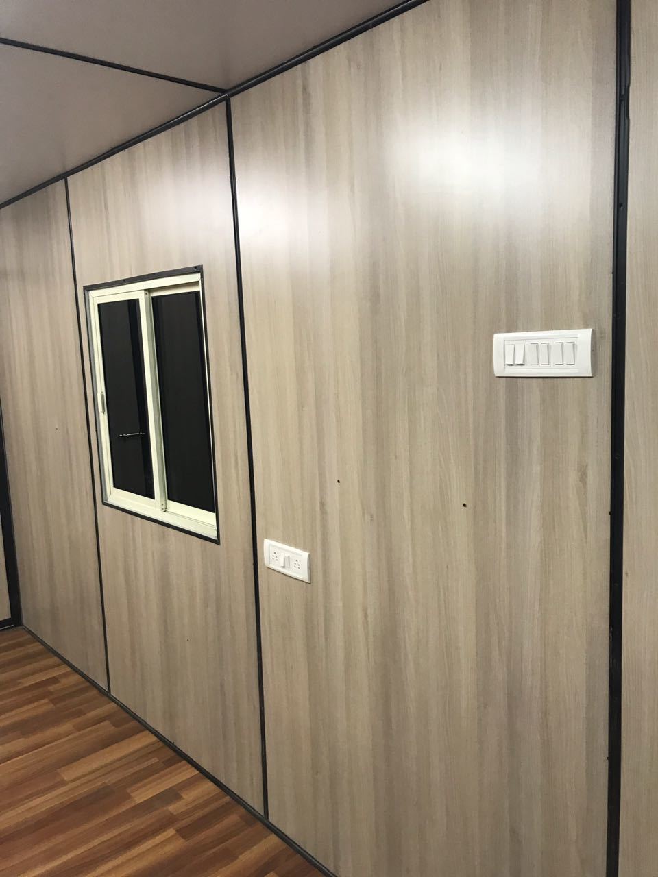 Modern Portable Cabin - Steel Container With Custom Millimeter Wall Panels | Features Sliding Windows, Wooden Or Cement Board Flooring, Versatile Roof Loads