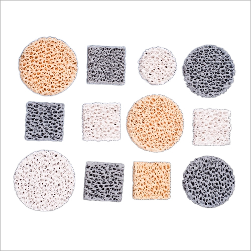 10Ppi High Porosity Foam Ceramic Filter Diameter: 30-600 Millimeter (Mm)