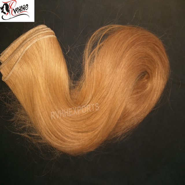 Natural Best Seller 100% Remy Blonde Wavy Hair Extension