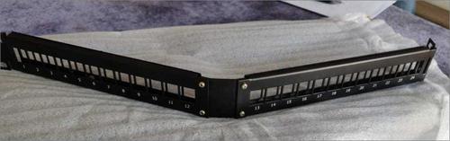 24 Port Angled Blank Patche Panel Voltage: Medium Voltage Volt (V)