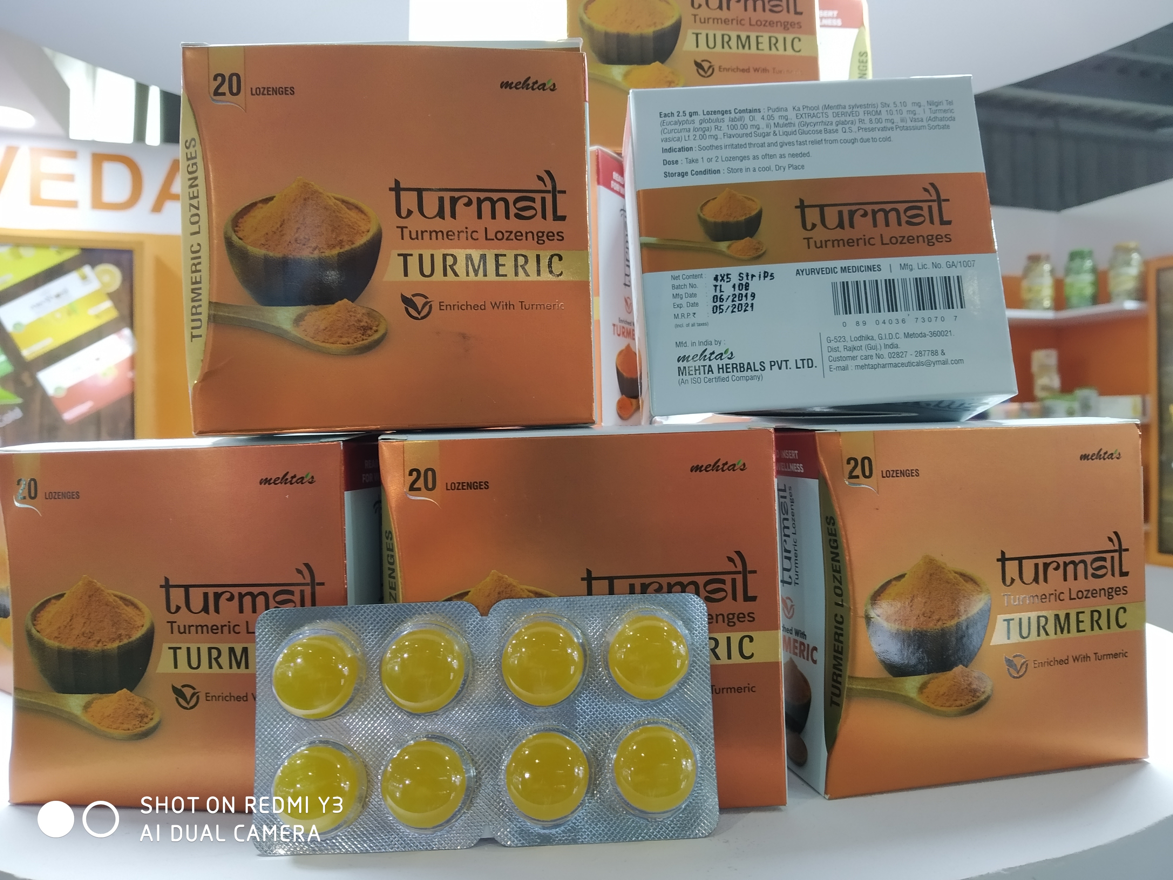 Turmeric Lozenges - Capsule Form, 2-year Shelf Life | Promotes Healthy Growth & Nutrition