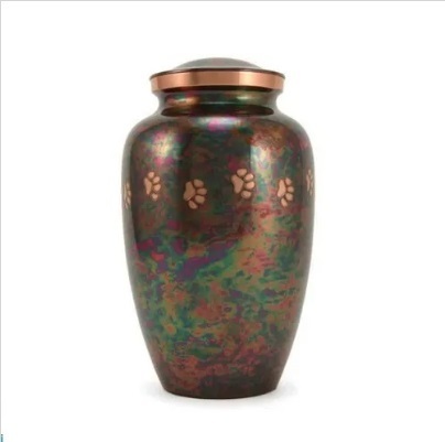 Black Classic Paws Pewter Pet Urn Petite New