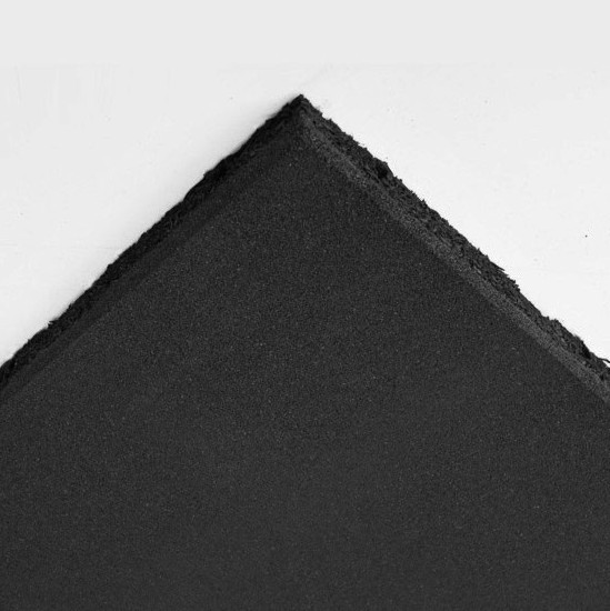 Gymnasium Mats - 1/2 Inch Thick, 4' X 4' Black Interlocking Rubber | Eco-friendly, Shock Absorbing, Heavy Duty Design