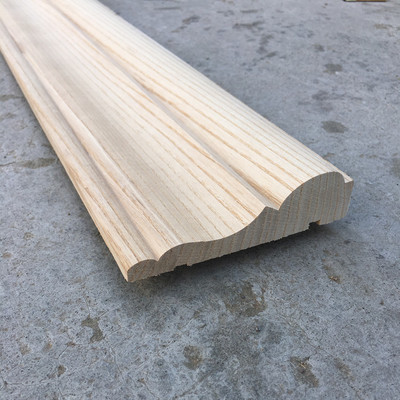 Flat Moulding Core Material: Solid Wood