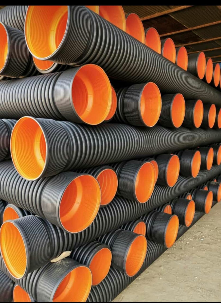Hdpe Dwc Pipe - High-density Polypropylene, Multiple Lengths & Sizes, Black Color | Lightweight, Tough, Anti-corrosive, Abrasion & Chemical Resistant