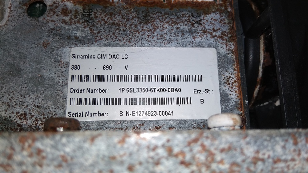 Siemens Control Card 6sl3 350-6tk00-0ba0