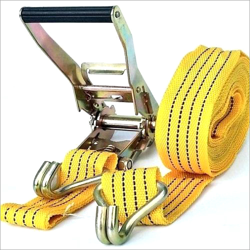 Polyester Lashing Belt - Polyester & Metal, Customize Size, Yellow Color with Stainless Steel Lock | Long Service Life, Easy to Use