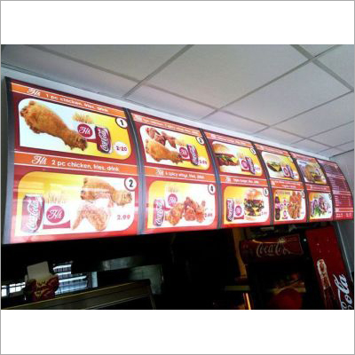 Restaurant Menu Sign Board Display Lightbox