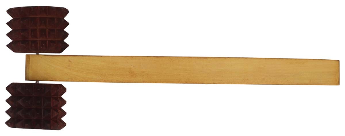 Wooden Massage Roller - Handcrafted Brown Wood, Enhances Muscle Relaxation And Blood Circulation, Decorative Classical And Modern Design