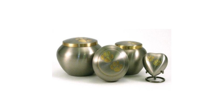 Plating Odyssey Paw Print Pewter Pet Urn Extra Small New