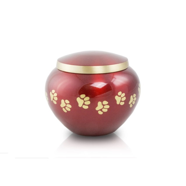 Plating Odyssey Paw Print Pewter Pet Urn Extra Small New