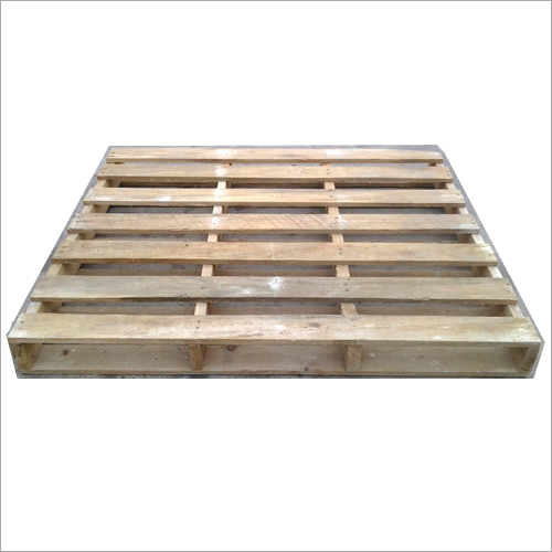 ब्राउन डबल डेक वुडन पैलेट