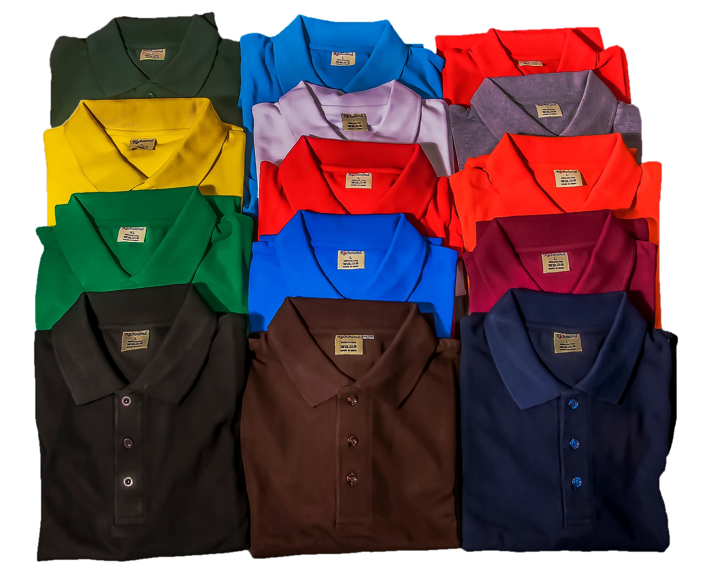 Polo T-shirts - Cotton Fabric, Classic Style, 14 Color Shades With Computerised Embroidery | Perfect For Hotel Uniforms, Corporate Attire, And Casual Wear