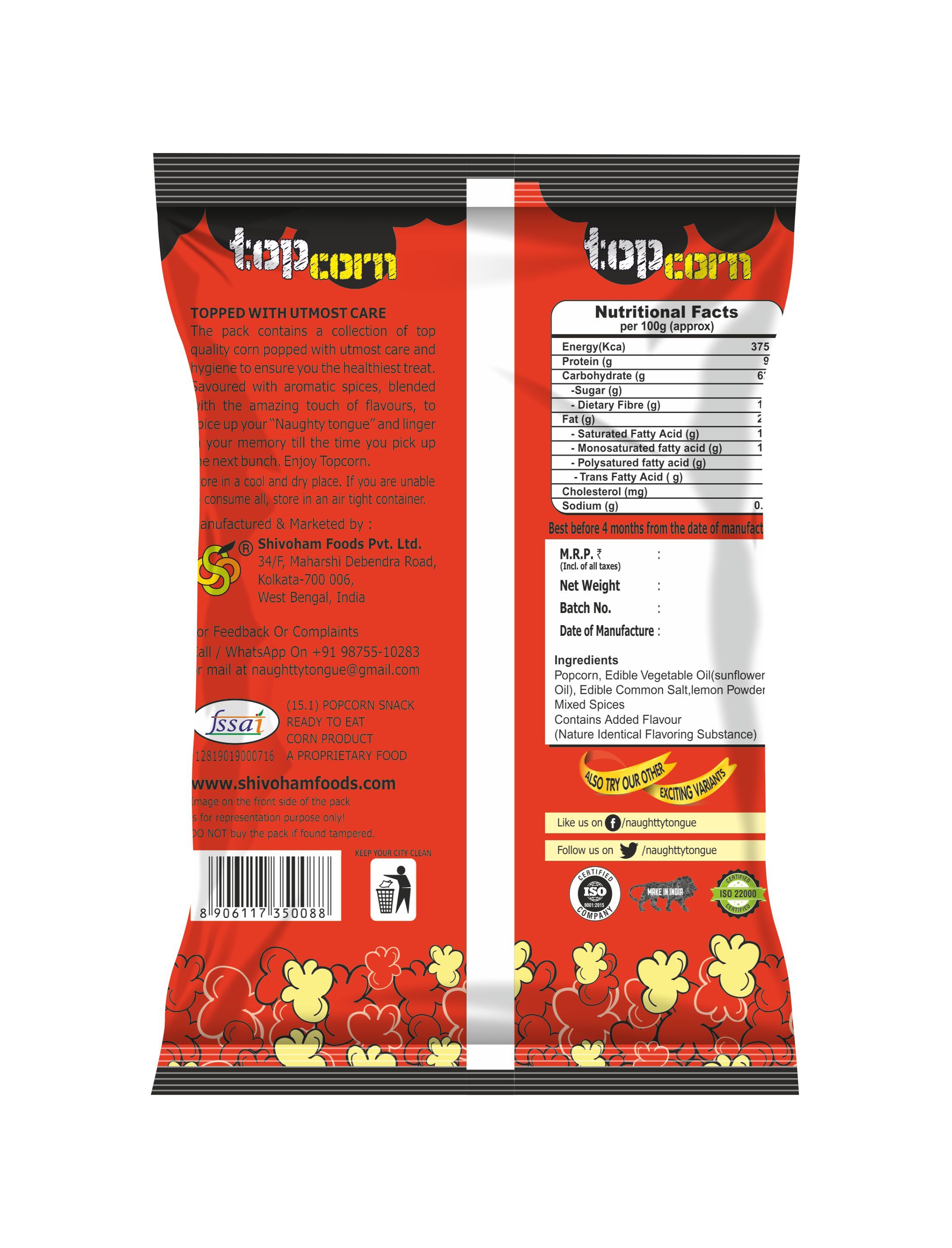 Masaledar Naughty Tongue Masala Twist Popcorn