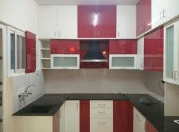U Shape Modular Kitchen - Melamine Board With Customized Dimensions | Modern Design, Easy To Clean, Eco-friendly, Durable, Water Resistant, Scratch Resistant