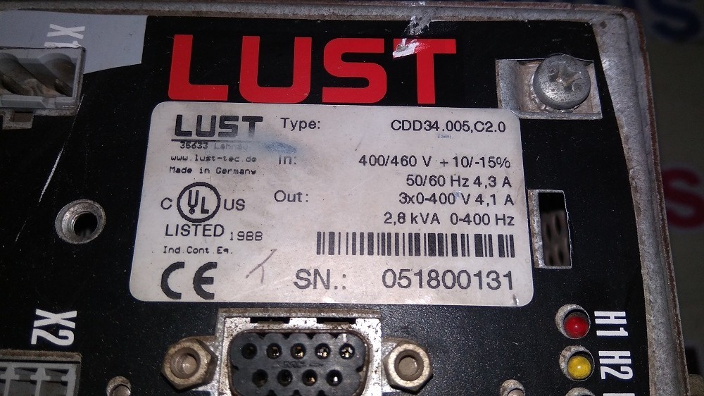 Lust Servo Drive Cdd34.005.c2.0