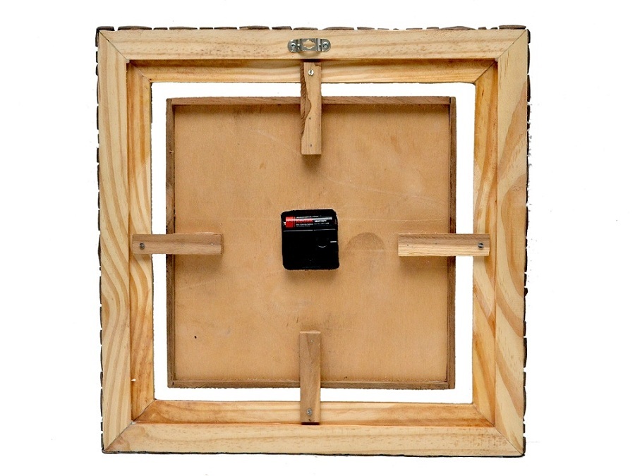 Square Wooden Designer Wall Clocks