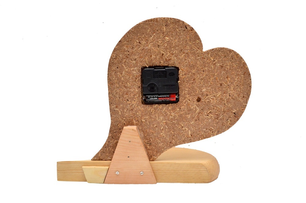 Natural Navajowhite Wooden Table Clock