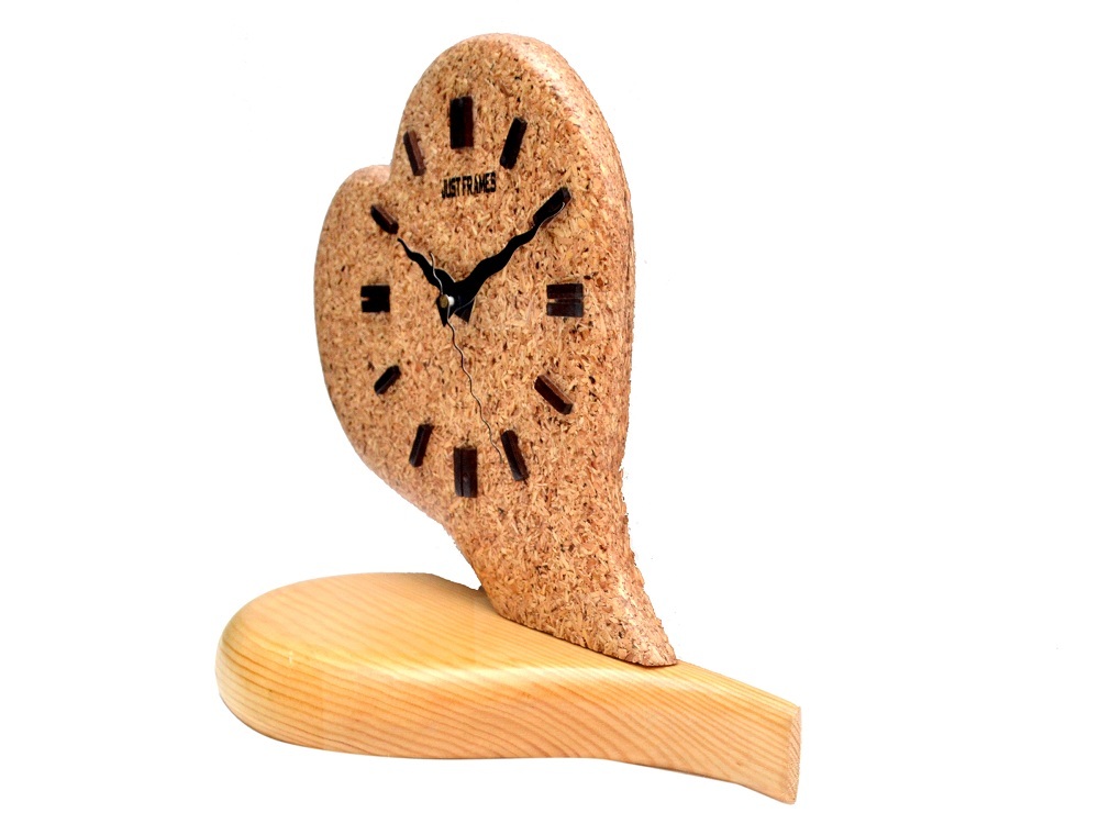 Natural Navajowhite Wooden Table Clock