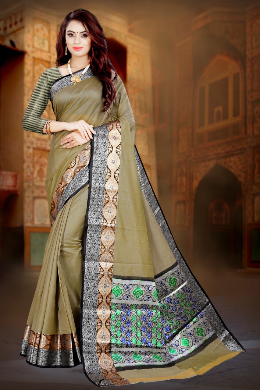 Multicolored Printed Saree