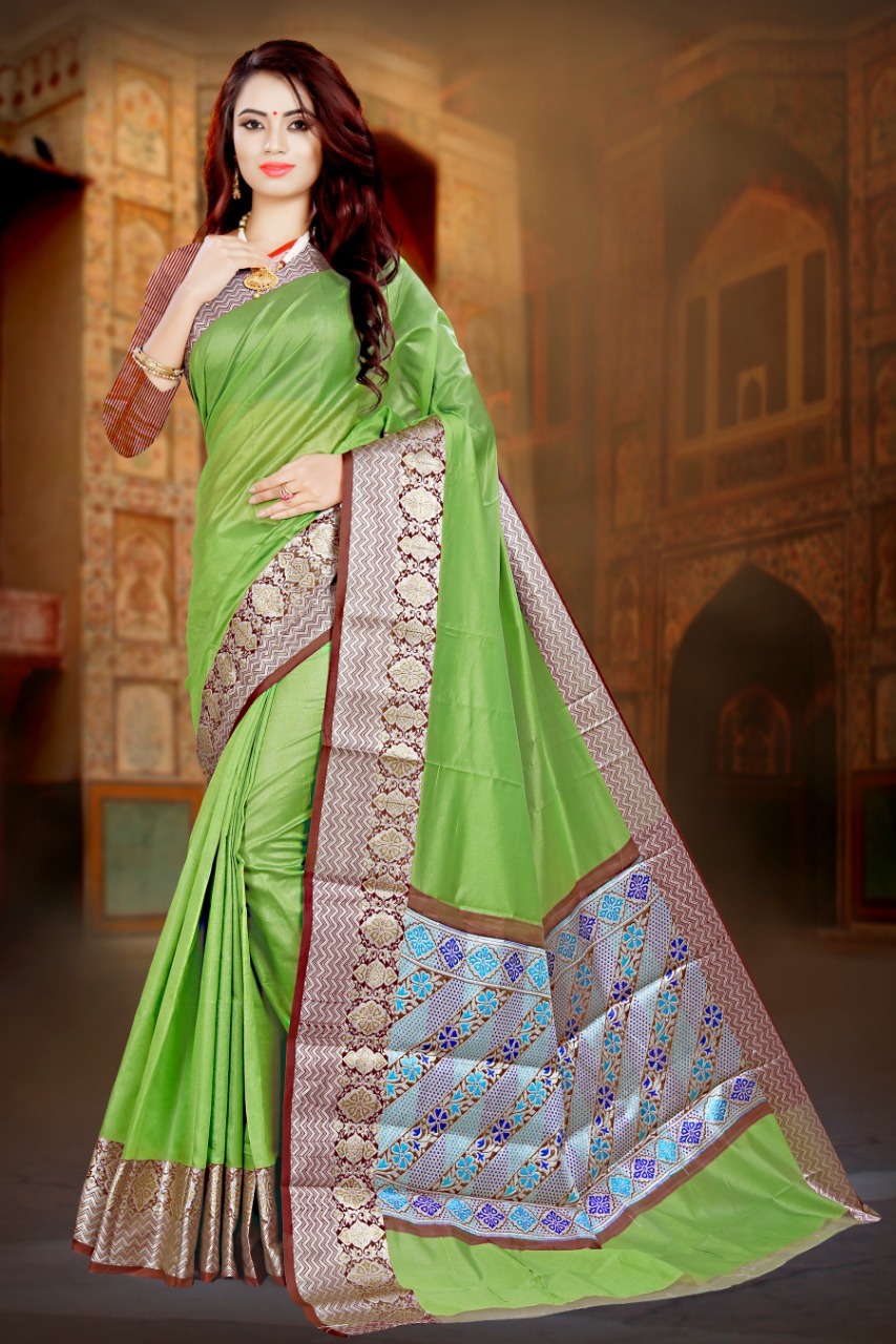 Multicolored Printed Saree