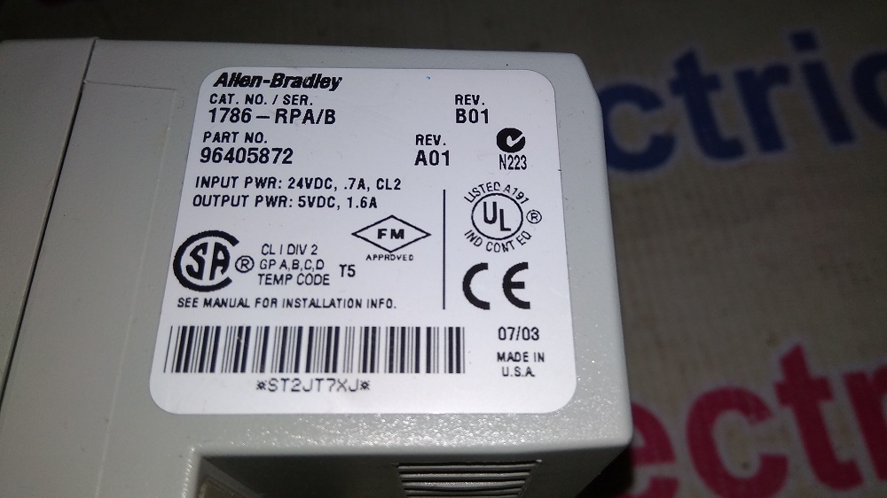 Allen Bradley Plc 1786-rpa/b