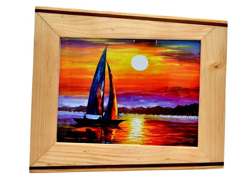 Wood Color Designer Wall Hanging Photo Frame