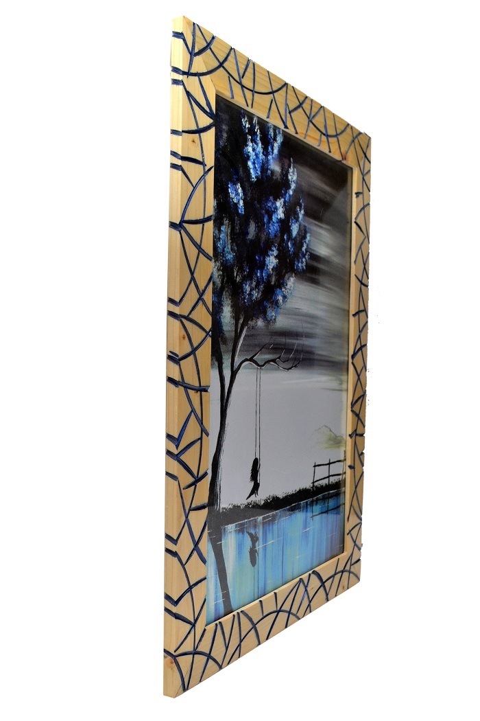 Multicolor Rectangle Shape Wooden Photo Frame