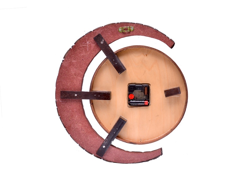 Wooden  Wall Clock Size: 14.5 Inch X 1.5 Inch X 14.5 Inch