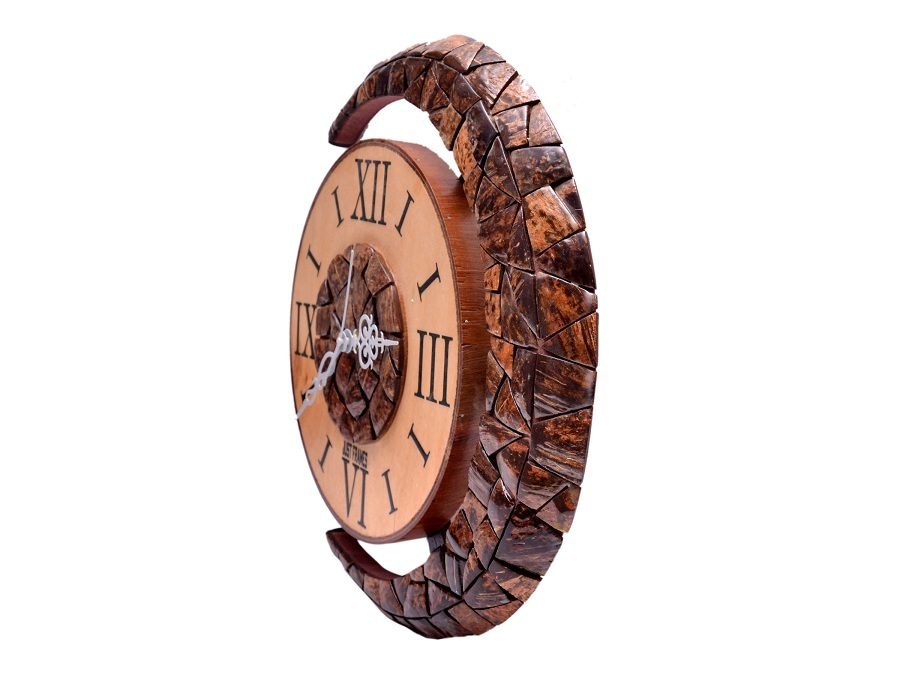 Wooden Wall Clock Size: 14.5 Inch X 1.5 Inch X 14.5 Inch