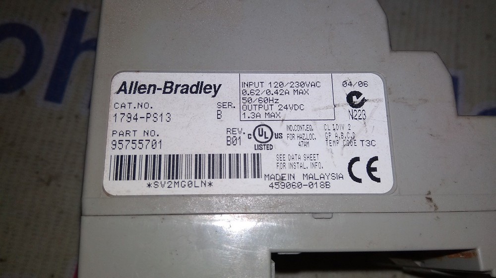 Allen Bradley Plc 1794-ps13 B