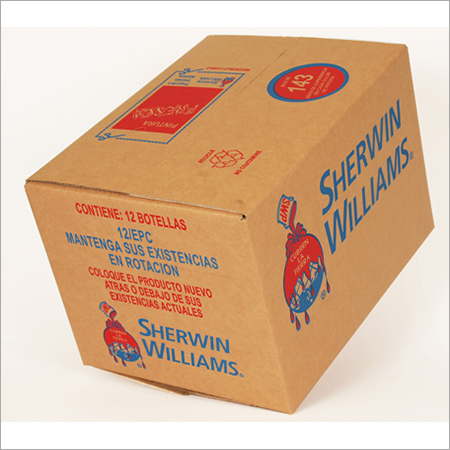 Printed Corrugated Box - Customized Sizes, Brown Color, Matt Finish | Light Weight, Easy to Maintain, Perfect for Electronic and Food Packaging