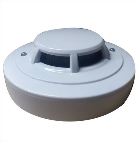 Heat Detector - Plastic, 100mm Diameter x 40mm Height, White Color | Lightweight, Easy Installation, Durable Life, Smoke & Gas Detection