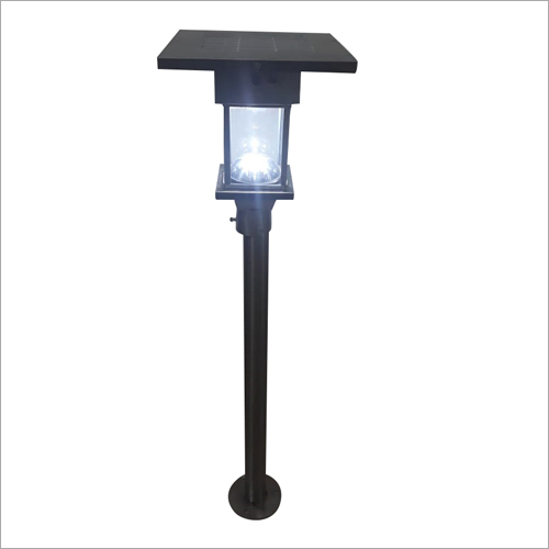 Solar Garden Light - Aluminium, Customized Size, Black Color | Manual Switch, 1-year Warranty, Max Voltage 415