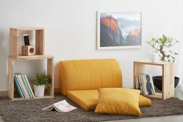 Raw Natural (Nc Lacquer) Wooden Xyz Square Box Shelf