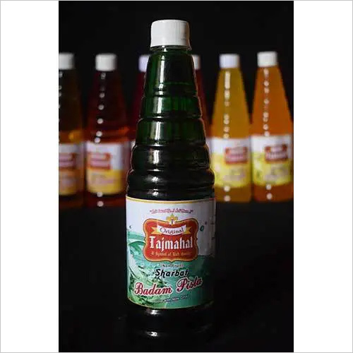 Badam Pista Sharbat - 700ml Bottle, Sweet Flavor, Non-Alcoholic with Badam and Pista Infusion, Perfect for Cold or Hot Beverages