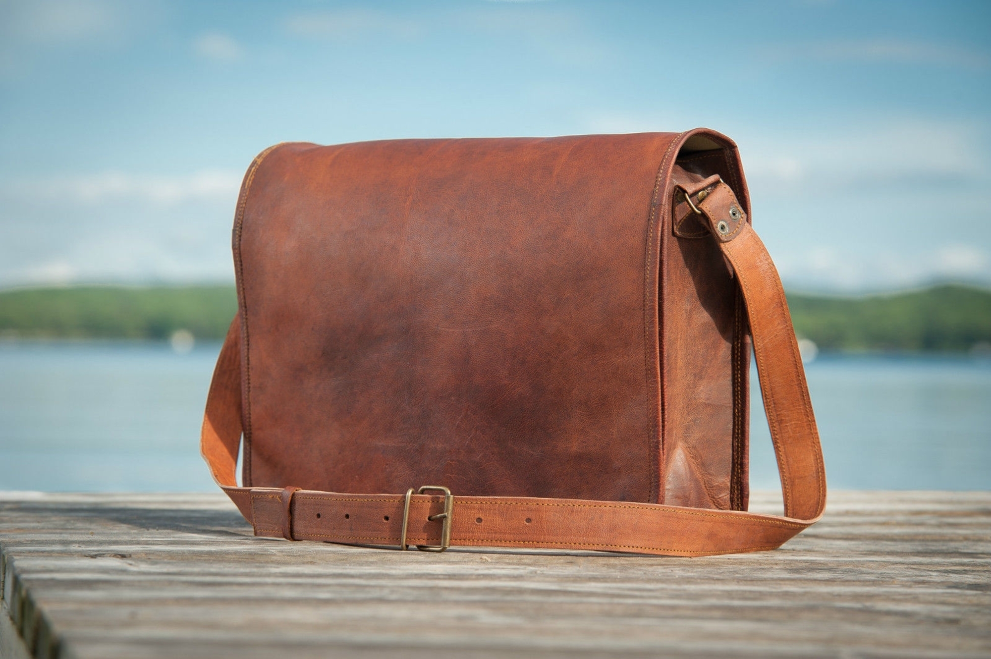 Brown Messenger Bag