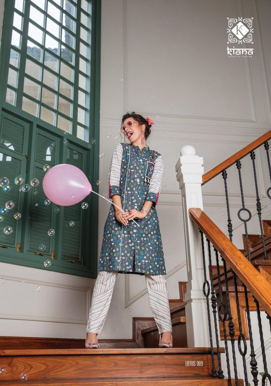 Dry Cleaning Rayon Kurti Plazo Set