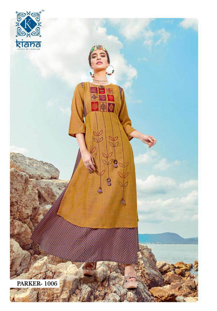 Rayon Embroidery Wholesale Kurti Size: Extra Large