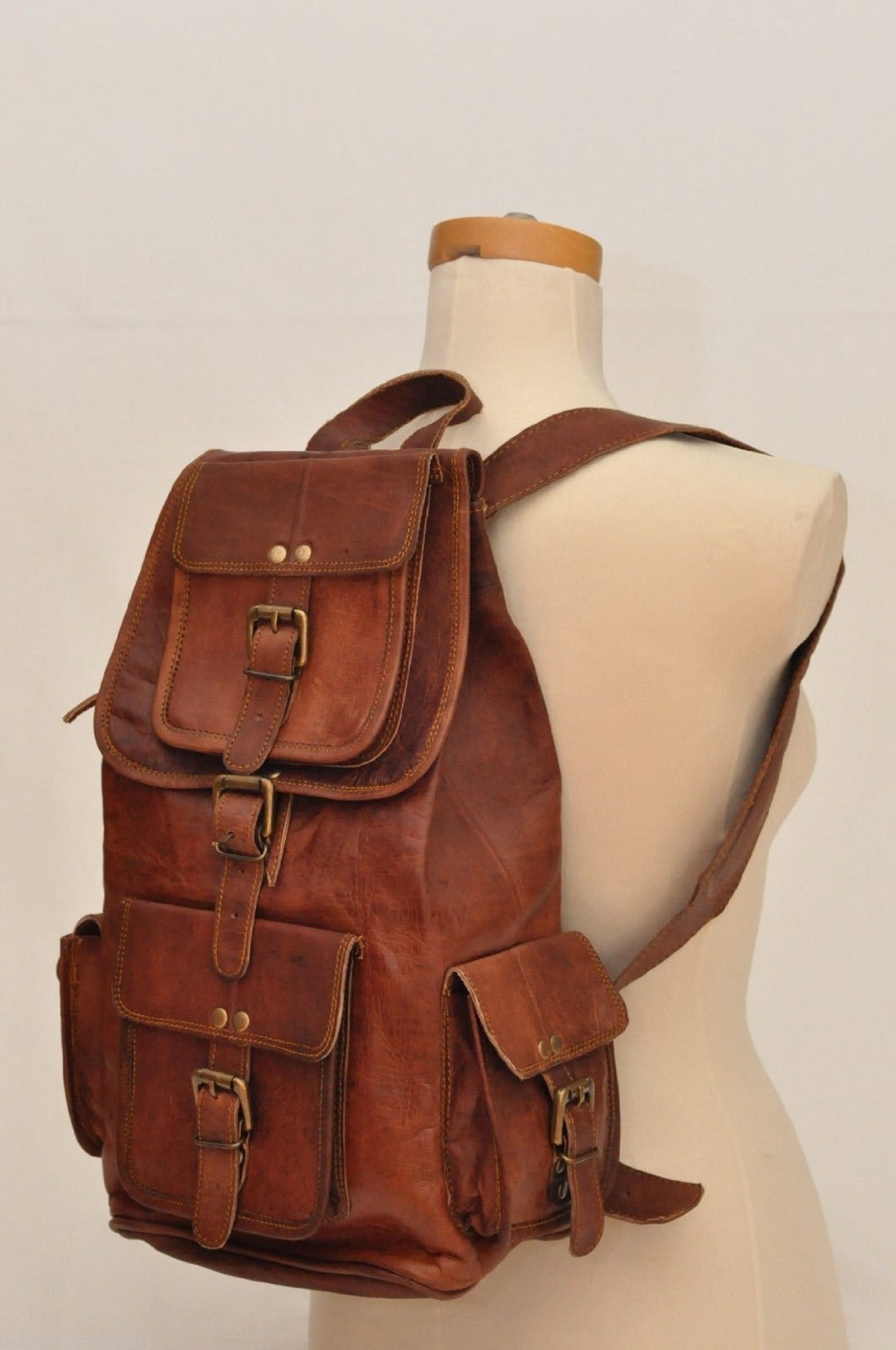 Brown Leather Shoulder Bag