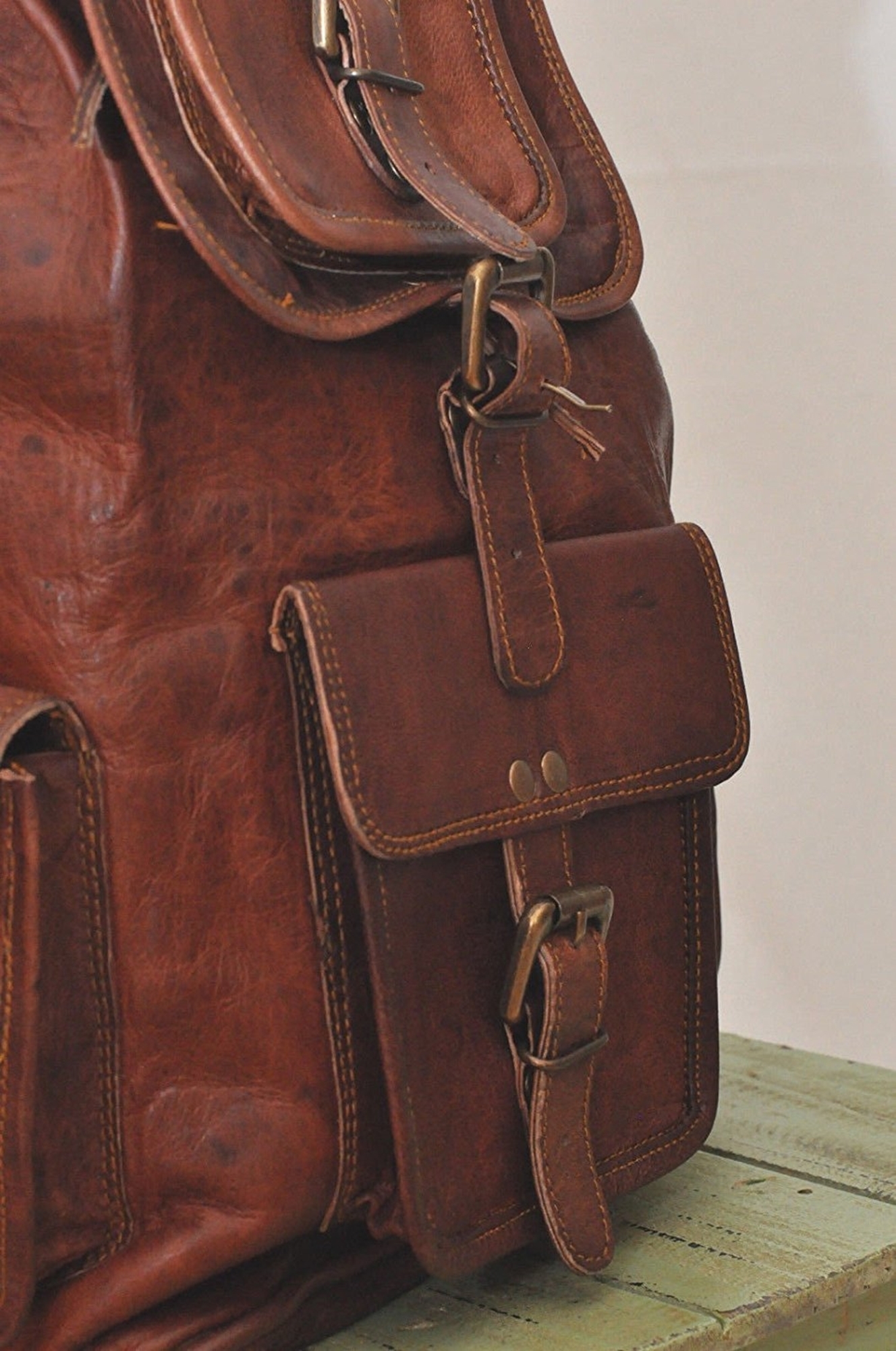Brown Leather Shoulder Bag