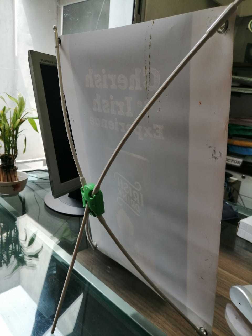 X Banner Stand - Plastic Frame, A3 Size, Cream/white, Synthetic Non-tearable Material | Reusable, Eco-friendly, Easy To Maintain, Assembles Quickly