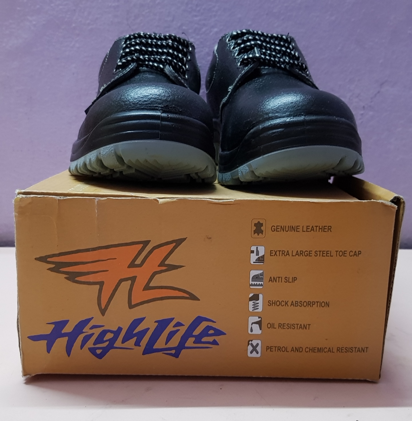 Safety Shoes - Untearable Material, Size 9, Black Color | Pvc Sole, Midsole Protection, Temperature Resistance, Anti-slip Base