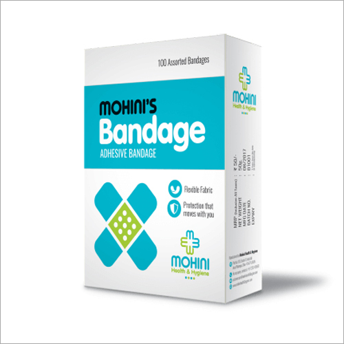 Adhesive Bandage - Non-woven Fabric, Blue Rectangular, 100 Count | Antiseptic, Maximum Absorbent, Smooth Texture, Sterile